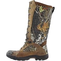Rocky Mens Prolight Camo 16 Inch Waterproof Snake Proof Lace Up Casual Boots Over the Knee - Brown, Green
