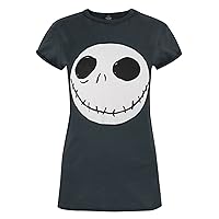 Nightmare Before Christmas Jack Reverse Seam Black Women's T-Shirt