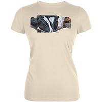 Animal World Queens of The Dairy Farm Cows Juniors Soft T Shirt