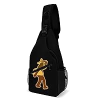 Bigfoot Carrying Taco Crossbody Bag Over Shoulder Sling Backpack Casual Cross Chest Side Pouch