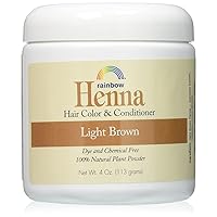 RAINBOW RESEARCH HENNA,PERSIAN LIGHT BROWN, 4 OZ Pack of 2