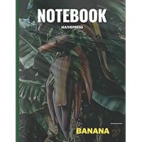 Notebook: Fruit Banana Notebook Ruled Lined Pages for College, 8.5