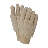 MAGID MultiMaster Straight Thumb Canvas Chore Gloves, 12 pack, Cotton Canvas, Size XL, Natural, T1031-DS