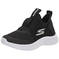 Skechers Skech Fast Sneaker, Black/Blue/Lime, 4.5 US Unisex Big Kid