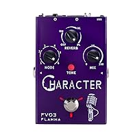 FLAMMA FV03 Vocal Effects Pedal voice processor vocal Amplifier Stompbox Voice Changing Sounds Like Robot Male Female Baby with Delay Reverb Effects for Polishing Up Vocals Includes Guitar Playing