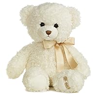 Aurora® Snuggly Ashford Bear™ Stuffed Animal - Comforting Companion - Imaginative Play - White 14 Inches