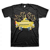 The Beatles Officially Licensed Yellow Submarine Mens T-Shirt (Black)