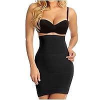 21702 High Waist Body Shaper For Women Half Slip Vestidos Levanta Cola