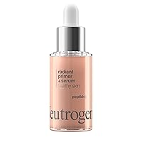 Healthy Skin Radiant Booster Primer & Serum, Skin-Evening Serum-to-Primer with Peptides & Pearl Pigments, Evens the Look of Skin's Tone & Smooths Texture, 1.0 fl. oz
