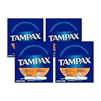 Cardboard Applicator Tampons, Super Plus Absorbency, Unscented, 20 Count - Pack of 4 (80 Total Count)