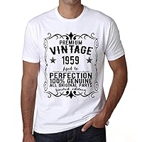 Men's Graphic T-Shirt All Original Parts Aged to Perfection 1959 65th Birthday Anniversary 65 Year Old Gift 1959