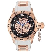 Rose Gold Automatic Skeleton Naval Officer Diver Watch RSND-RGW