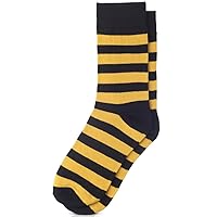 Jacob Alexander College Stripe Cotton Dress Socks