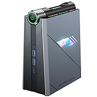 [Gaming/Business] Mini PC Intel Core i9-11900H(up to 4.9GHz),Gaming Computer 16GB DDR4 512GB SSD,24 MB Cache,WiFi6/BT5.2/Multi-Mode/Dual Fans/RGB, AD08