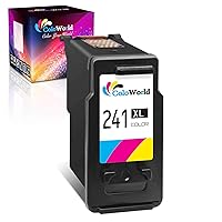 Remanufactured Ink Cartridge Replacement for Canon 241 CL-241XL for Pixma MG3620 MG3600 MX452 MG2120 MG3520 MX472 MG3220 MX432 MG2220 MX512 MG3122 MG3222 MG3120 Printer (1 Color)