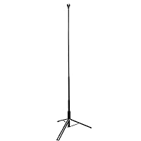 Lume Cube Adjustable 5ft Light Stand Tripod | Height 2ft to 5ft | Stand for Lights, Webcams, Cameras, Adjustable Height, 360º Rotating Mount, Aluminum Lightweight, for Content & Video Black