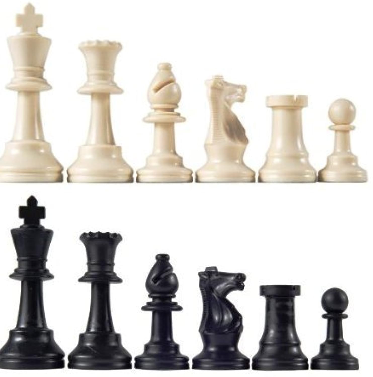 Staunton Tournament Chess Pieces, Triple Weighted with 3.75