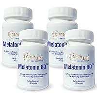 Pure Melatonin 60mg | 240 High-Dose Easy-to-Swallow Capsules | Natural Sleep Aid | Non-Habit Forming | Holistic Wellness