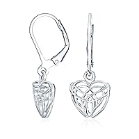 Bling Jewelry Romantic Celtic Triquetra Love Infinity Knot Butterfly Heart Shape Dangle Stud Earrings Pendant Necklace Lockets For Women.925 Sterling Silver