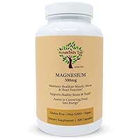 MOUNTAIN TOP Magnesium 300mg Capsules (300 Count) - Magnesium Oxide Mineral Supplement for Nutrition Support