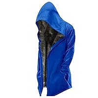 Mens Fleece Hoodie Big Tall Heavyweight Fleece Sherpa Lined Sweatshirt Zip Up Hooded Jacket 2023 Winter Thick Coat