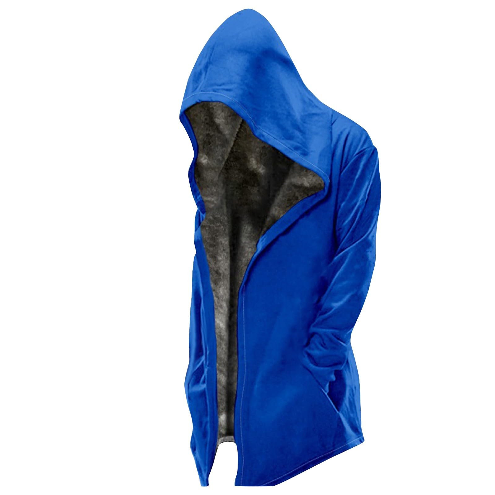 XIAXOGOOL Hoodies for Men Big Tall Heavyweight Fleece Sherpa Lined Sweatshirt Full Zip Hooded Jacket 2023 Winter Thick Coat