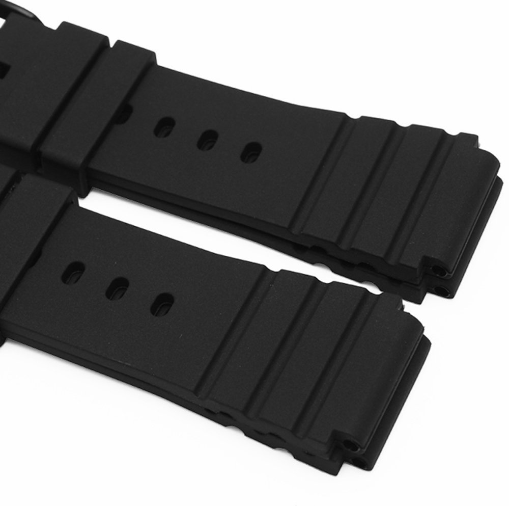 21mm Black Rubber Strap Silicone Watch Band Buckle Fit for Luminox 3001.3003.3900.3007.3001.8400.BO