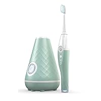 Tao Clean UV Sanitizing Sonic Toothbrush and Cleaning Station, Electric Toothbrush, Dual Speed Setting, Seaglass Green