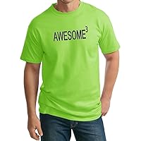 Mens Awesome Cubed Funny Math Tall T-Shirt