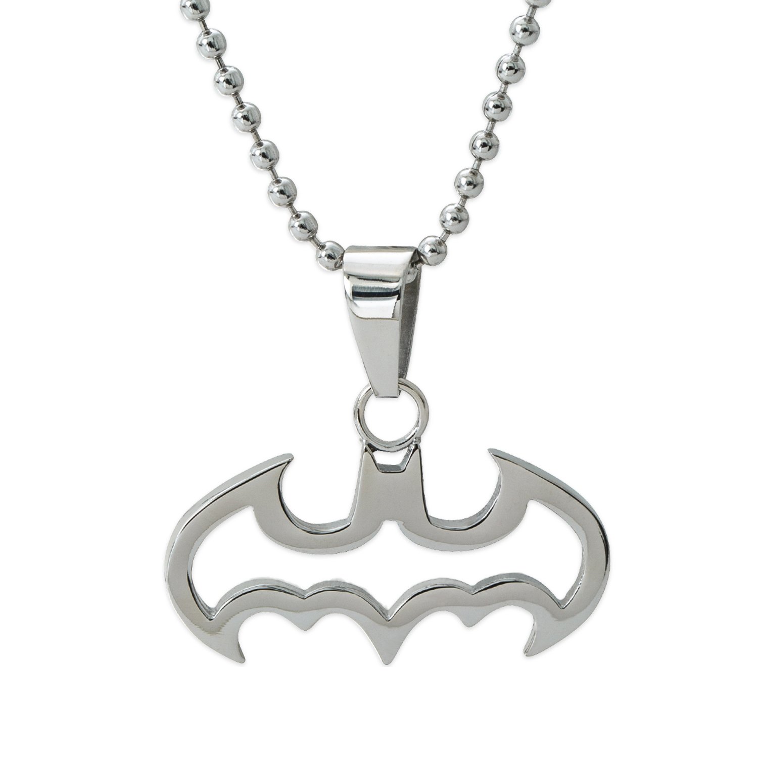 Mua DC Comics Batman Jewelry, Stainless Steel Cut Out Logo Pendant Necklace,  16
