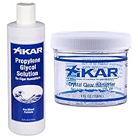 Xikar Pre-Mixed Cigar Humidor PG Solution 4oz Crystal Humidifier