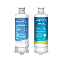 Waterdrop DA97-17376B Refrigerator Water Filter, Replacement for Samsung HAF-QIN/EXP, DA97-17376B, HAF-QIN, DA97-08006C, 1 for NSF42 Certified, 1 for NSF53 Certified, 2 Filters