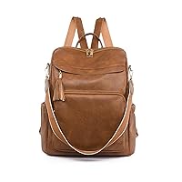 Wohegyy Women Backpack Purse PU Leather Multipurpose Design Handbag Ladies Shoulder Bags with Tassel