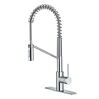 Kraus KPF-2631CH Single Handle Pull Down Commercial Kitchen Faucet, 21.75 inch, Chrome