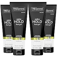 TRESemme Hair Gel with Vitamin B, Extra Hold Hair Gel, Protect Hair from Damaging Hair Dryer, Styling Tools & Appliances, Volumizing Hair Products with Frizz Control, 4 Tubes - 9 Oz. Ea.