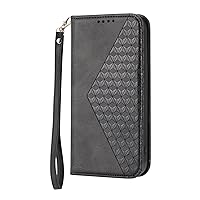 YEXIONGYAN-Wallet Case for Google Pixel 8 Pro/Pixel 8 Flip Case with Credit Card Holder Slot Wristrap Shockproof Protective Wallet Leather Cover Shell (8,Black)