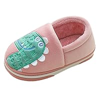 Boot Slippers for Girls Dinosaur Indoor Shoes Girls Boys Slippers Warm Dinosaur House Shower Sandal Slippers