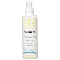 PeriGiene Rinse Free Perineal Cleanser - 7.5 Oz - Health Care Antiseptic - for Incontinent Care - with Aloe Vera, Anti Microbial, pH Balanced, Dye Free, No-Rinse, Spray Bottle