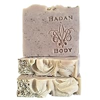 Badan Handmade Shea Butter Soap Bar - Creamy Moisturizing Dry Sensitve Skin Cleansers - Gentle Soap (Lavender, 3 Bar Pack)
