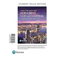 Horngren's Cost Accounting: A Managerial Emphasis Horngren's Cost Accounting: A Managerial Emphasis Loose Leaf Printed Access Code