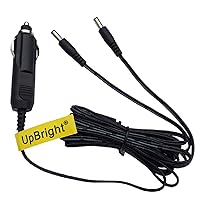 UpBright Two Output Plug DUO Tips Car 12V DC Adapter For Kenwood PG-3J Cigarette Lighter Cord TH-G71 TH-G71A TH-F6 TH-F6A TH-F7E TH-F7A TH-D7E TH-K2 TH-K4 TH-F7 TH-D7 TH-D7A TH-K2AT Radio Auto Charger