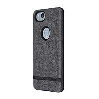 Incipio Carnaby Google Pixel 2 Case [Esquire Series] with Co-Molded Design and Ultra-Soft Cotton Finish for Google Pixel 2 - Gray