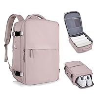 coofay Laptop Travel Backpack For Women Men Airline Approved Carry On Bags For Airplanes Underseat Luggage Backpack For Traveling On Airplane Personal Item Travel Bag For Airlines Pinkish Purple