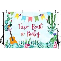 MEHOFOTO 7x5ft Taco Bout a Baby Fiesta Backdrop Cinco de Mayo Mexican Boy Baby Shower Photography Background Cactus Floral Decoration Event Cake Table Decor Banner Background Photo Booth Props
