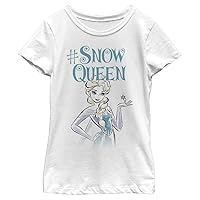 Disney Frozen Elsa Queen Girl's Solid Crew Tee