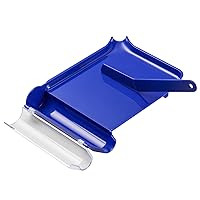 Right Hand Pill Counting Tray with Spatula (Blue - L Shape)