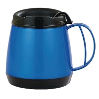 Sammons Preston Wide Body Thermo Mug, Adult Insulated Sippy Cup, Foam Insulation Maintains Temperature of Hot & Cold Drinks, Durable Cup with Unbreakable Plastic Lining with Ergonomic Handle, 20 oz.
