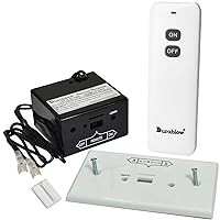 Durablow TR1001 On/Off Gas Fireplace Remote Control Kit for Millivolt Valve, IPI Module, Replaces Wall Switch, Wireless Gas Fireplace Remote