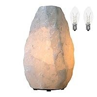 Hand Crafted White Salt Lamp, Corded, Night Light