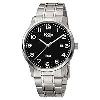 Boccia Herren Analog Quarz Uhr mit Titan Armband 3621-01